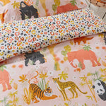 Kids Safari Animal Toddler Duvet Cover Set