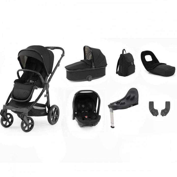 Babystyle Oyster 3 Luxury 7 Piece Package - Black Chassis/Pixel + FREE ORGANISER WORTH £30!