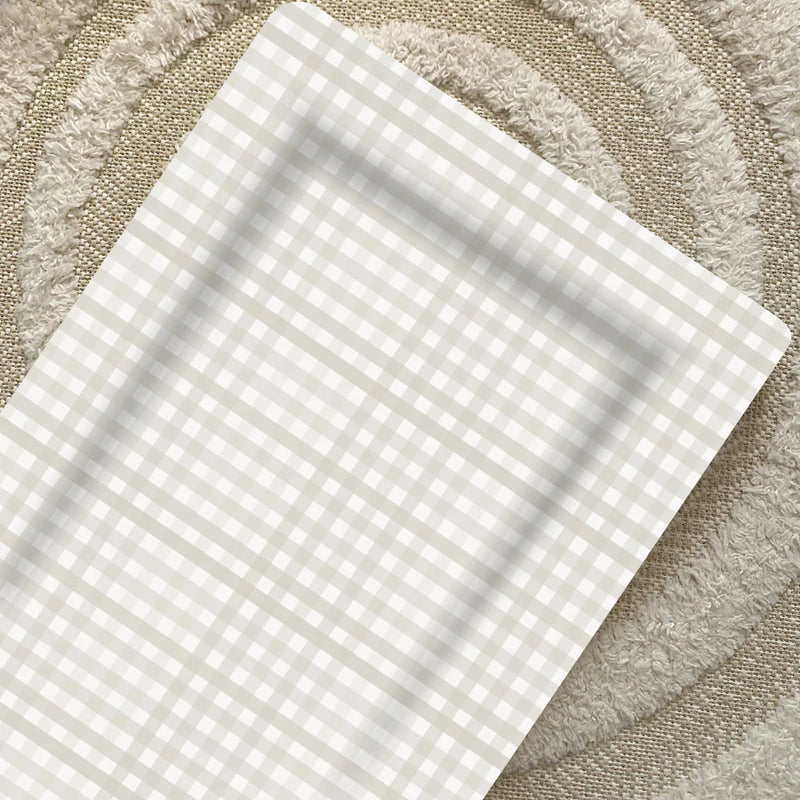 Bobbin & Bumble Standard Changing Mat - Beige Gingham