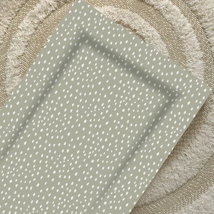 Bobbin & Bumble Standard Changing Mat - Sage Green Spots