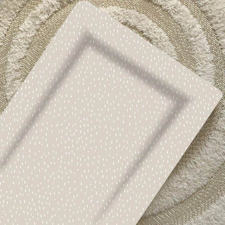 Bobbin & Bumble Standard Changing Mat - Greige Dash Neutral Print