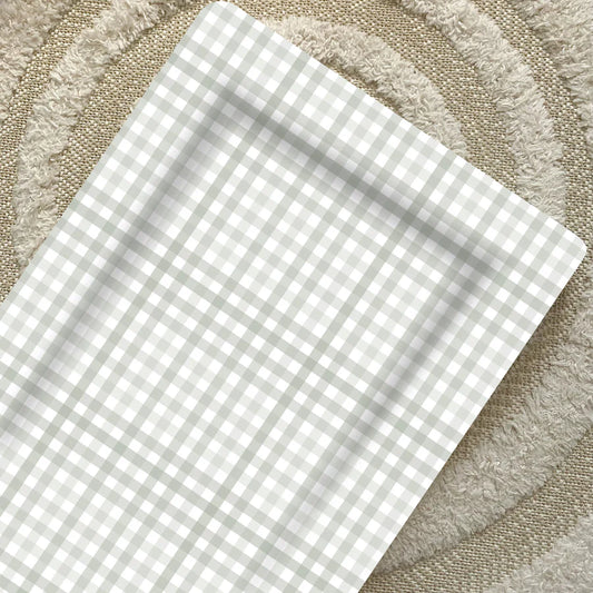 Bobbin & Bumble Standard Changing Mat - Sage Green Gingham