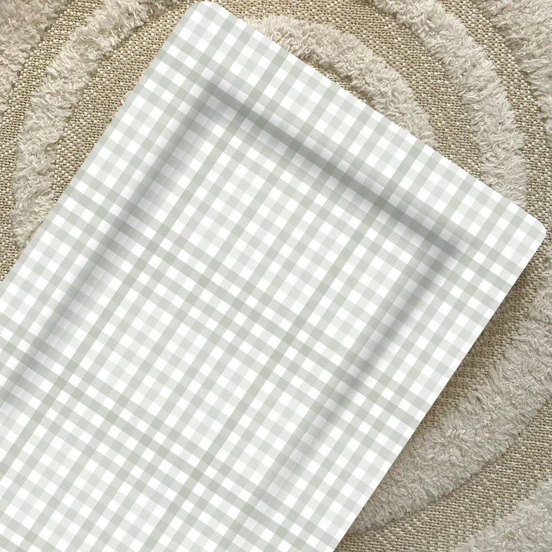 Bobbin & Bumble Standard Changing Mat - Sage Green Gingham