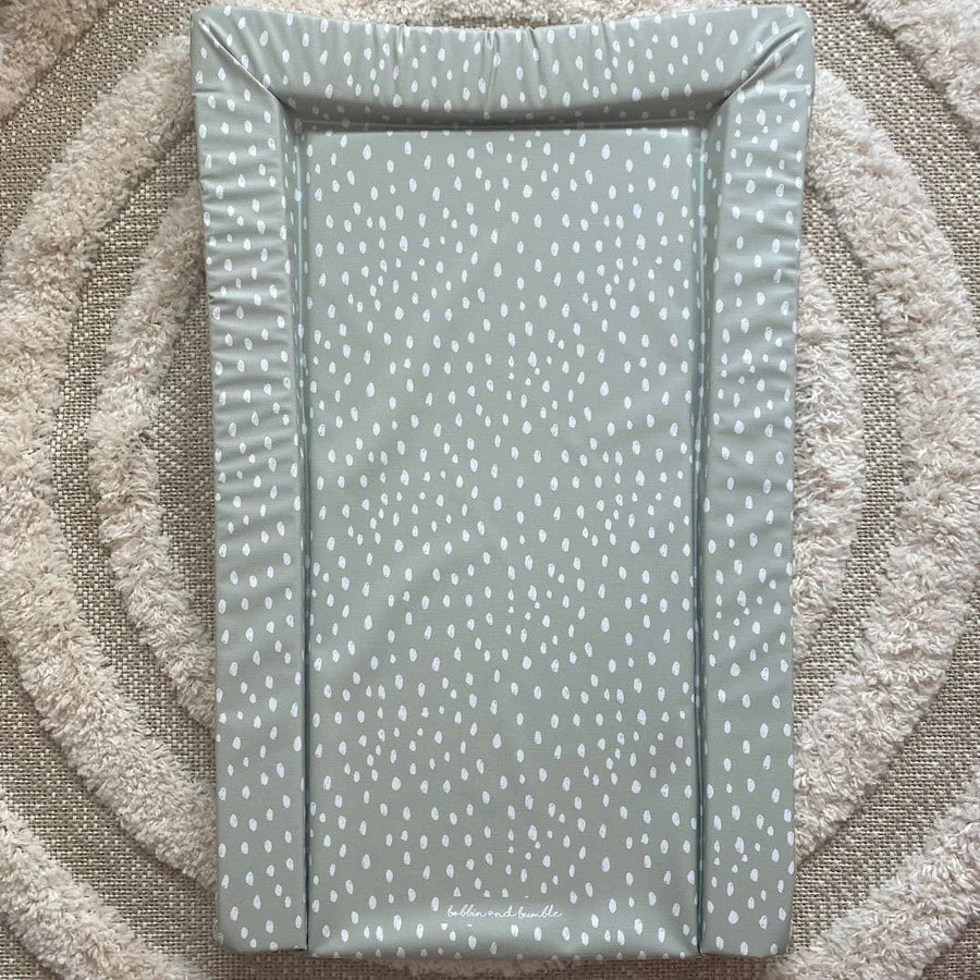 Bobbin & Bumble Standard Changing Mat - Sage Green Spots