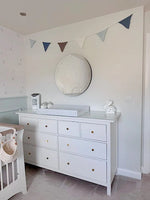 Bobbin & Bumble Anti-Roll Wedge Changing Mat - Baby Blue Gingham