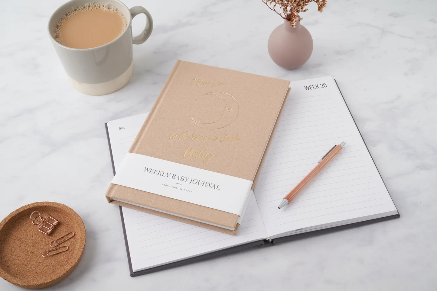 Love You to the Moon and Back Baby Book - Sand
