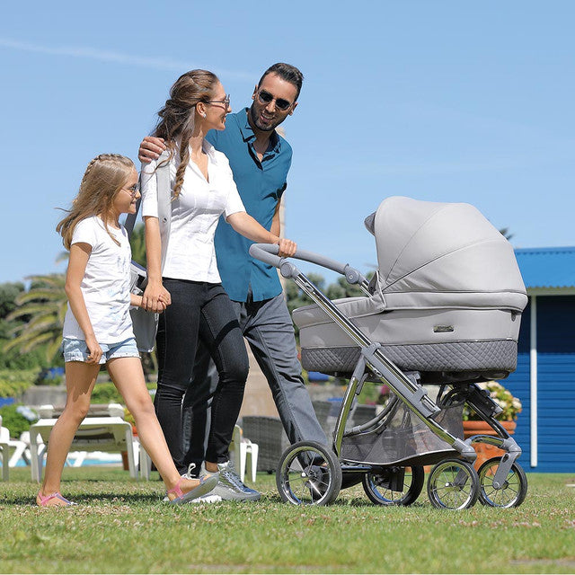 Bebecar Pack Ip-Op XL Trio Travel System - Pewter