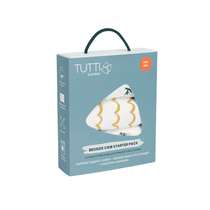 Tutti Bambini Bedside Crib Starter Pack - Run Wild