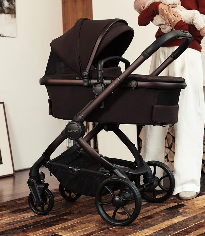iCandy Peach 8 Editions Collection Complete Pushchair, Carrycot + Accessories Bundle - Coffee Bean