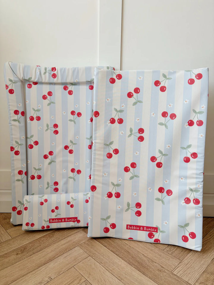 Bobbin & Bumble Standard Changing Mat - Cherry Stripe