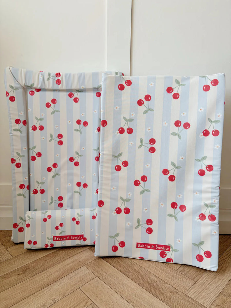 Bobbin & Bumble Standard Changing Mat - Cherry Stripe