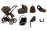 Oyster 4 Travel System Inc Cybex Cloud T Car Seat Bundle - Chocolate Velvet