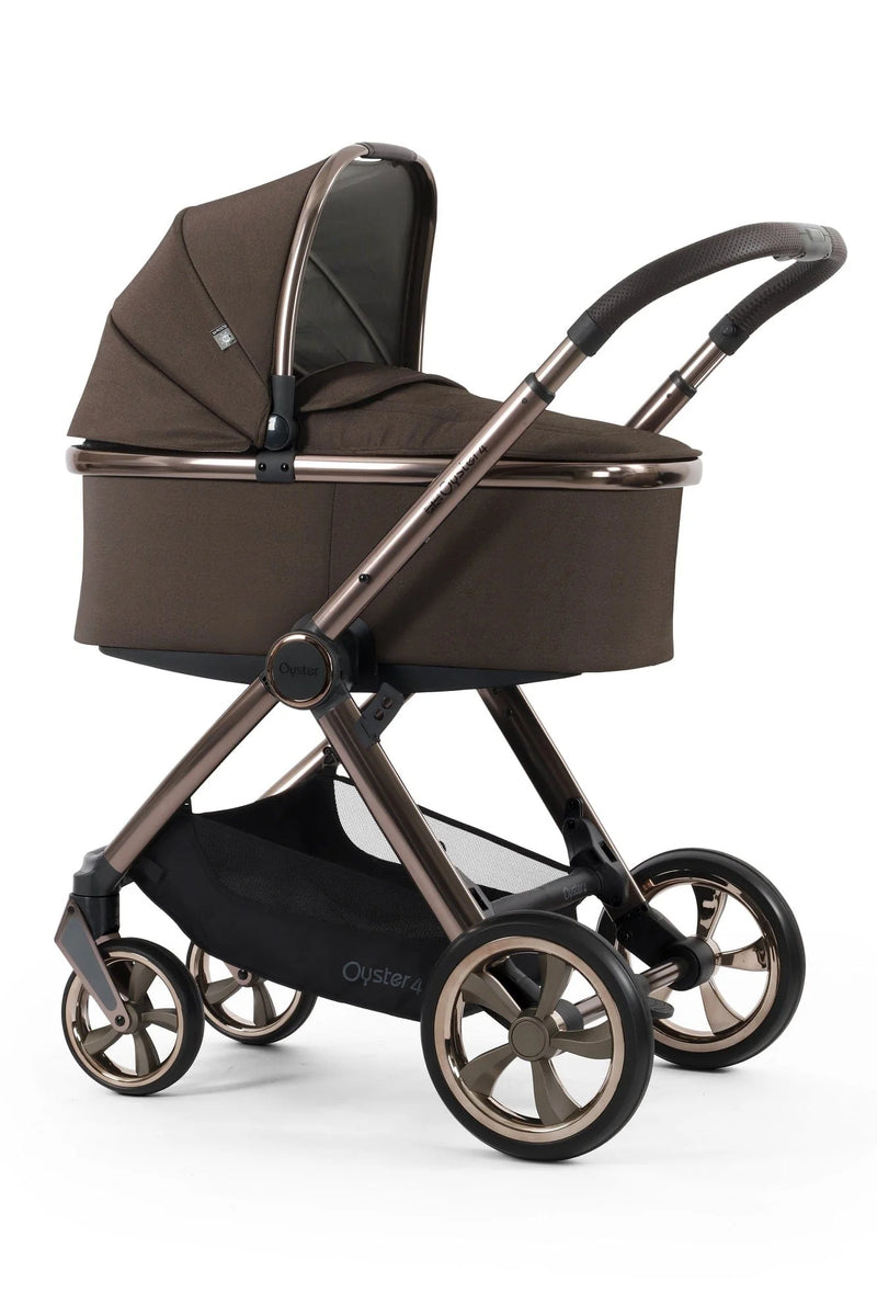 Oyster 4 Travel System Inc Cybex Cloud T Car Seat Bundle - Chocolate Velvet