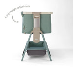 Tutti Bambini Cozee Air 2 Bedside Crib - Whitewash/Kelp