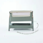 Tutti Bambini Cozee Air 2 Bedside Crib - Whitewash/Kelp