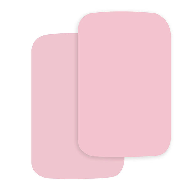 Cuddles Collection Two Pack Bedside Crib Fitted Sheets - Pink