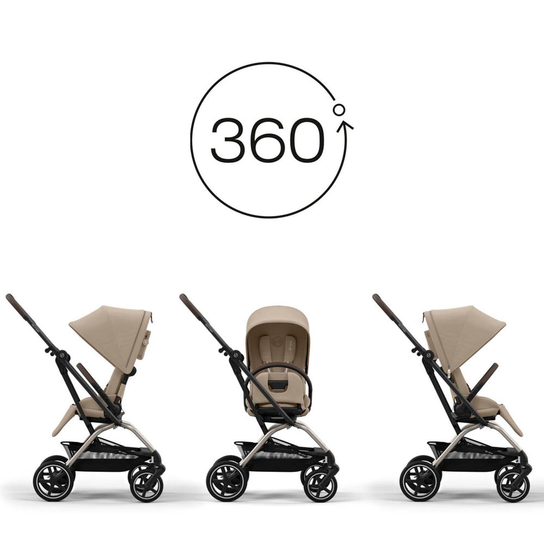Cybex Eezy S Twist+ Taupe Almond Beige – Bambinosandbeyond