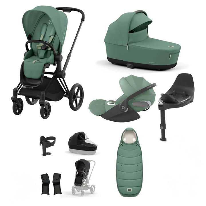 Cybex Priam Travel System Bundle Inc Plus Cloud T - Leaf Green