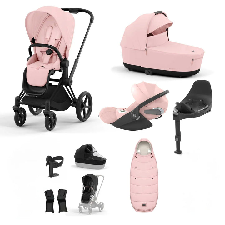 Cybex Priam Travel System Bundle - Peach Pink