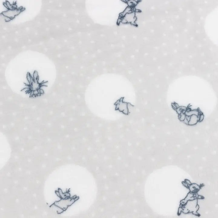 Peter Rabbit Spot Me Throw - Silver 130x150