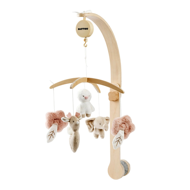 Nattou Fanfan Baby Musical Wooden Mobile
