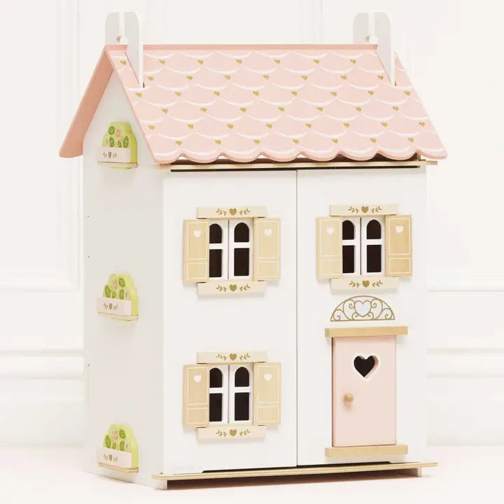 Le Toy Van Roseheart Wooden Dolls House, Furniture and Family