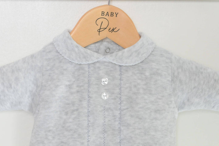 Pex Classic Sleepsuit - Silver Grey: Newborn