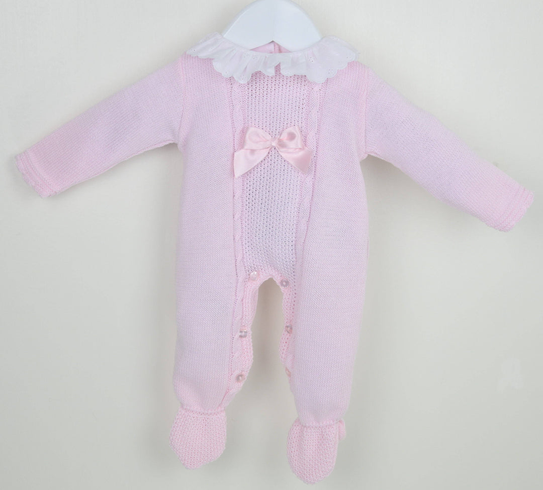 Pex Naomi Bow Romper Pink - Newborn