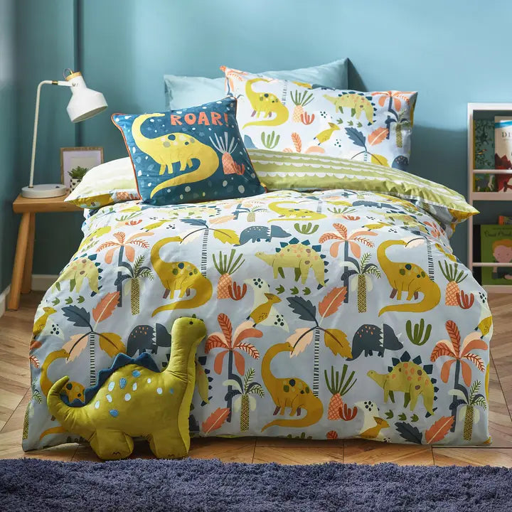 Little Dinos Scandi Toddler Bed Duvet Cover Set