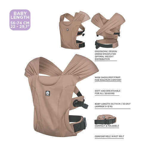 Dooky Be One Ergonomic Newborn Baby Carrier – Mocha