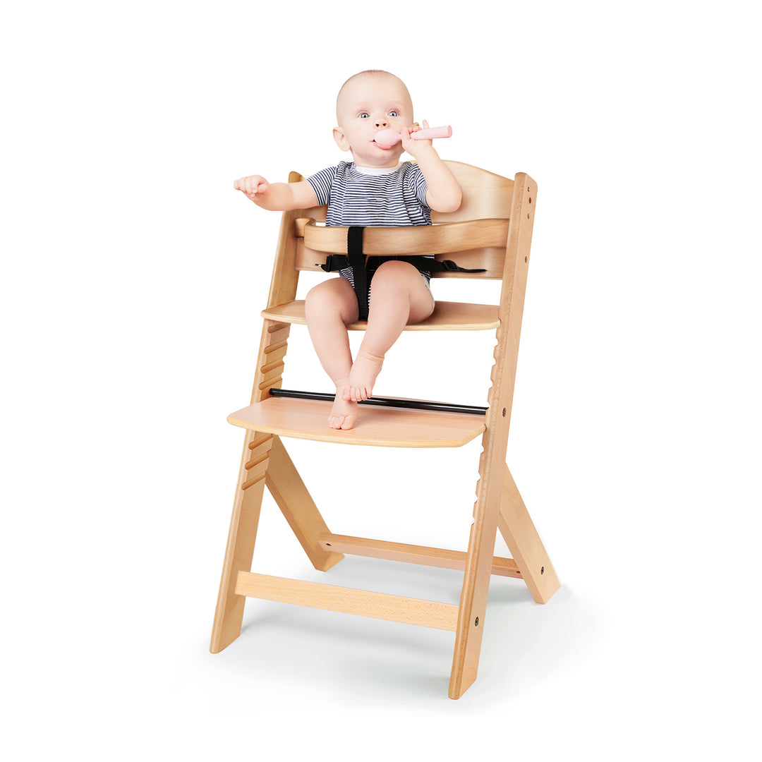 Kinderkraft Enock Wooden Highchair - Natural