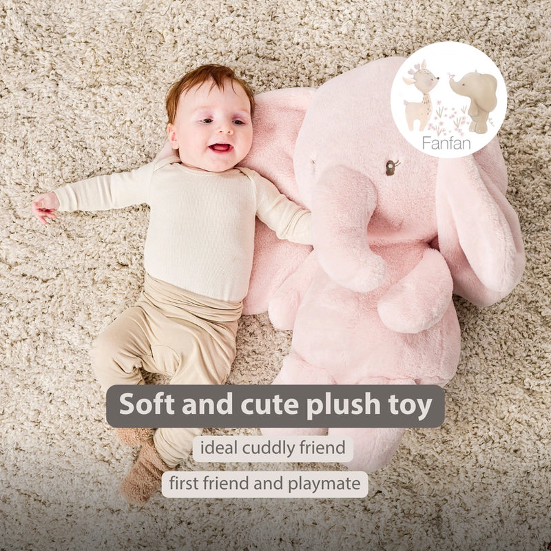 Nattou FanFan Maxi Cuddle Elephant – Pink (60cm)