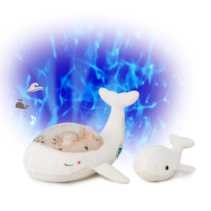 Cloud B Tranquil Whale Projector, Night Light & Sound - White