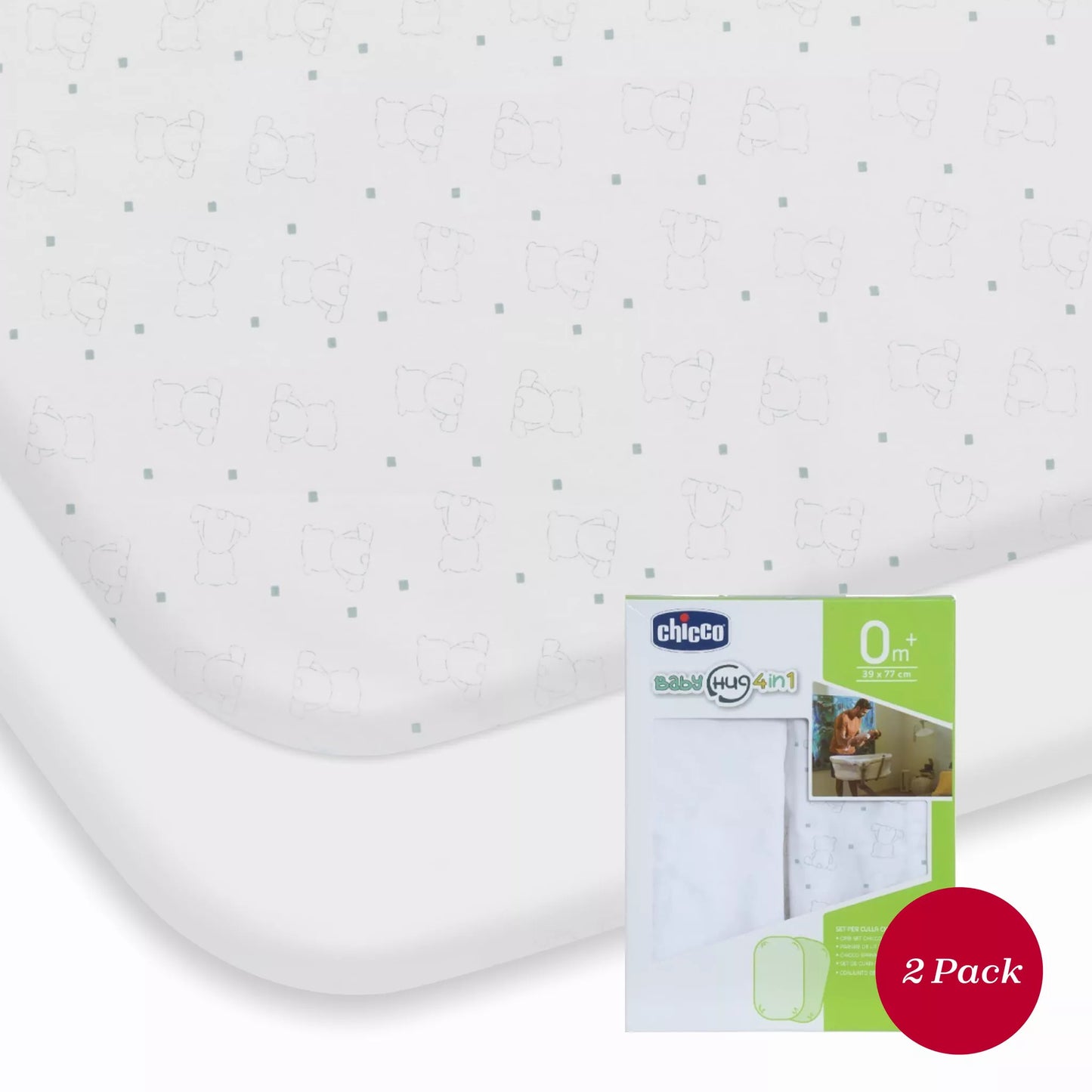 Chicco Baby Hug Crib Set (2 Pieces) - Bear