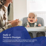 Chicco 3-in-1 Zest Folding Highchair - Moon Grey