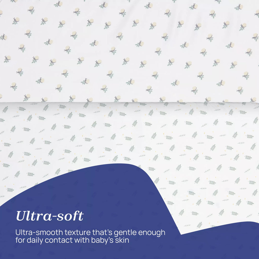 Chicco Next2Me Crib 2Pack Sheets Set - Greenery