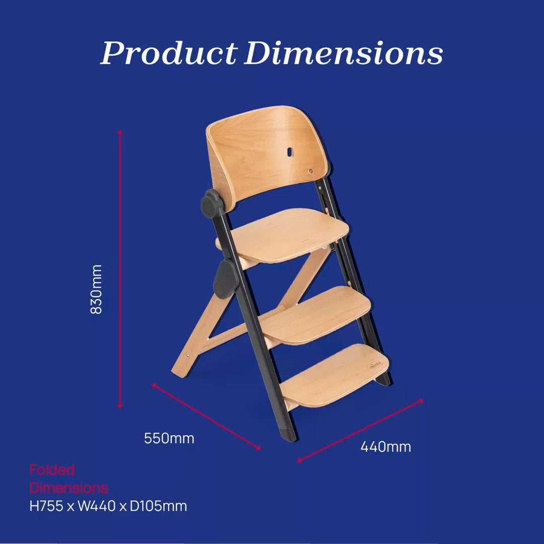 Chicco Meraviglia Highchair - Ebony