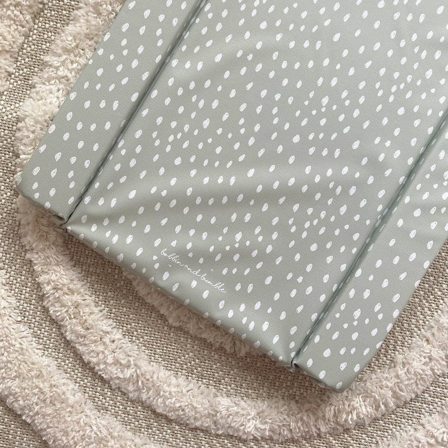 Bobbin & Bumble Standard Changing Mat - Sage Green Spots