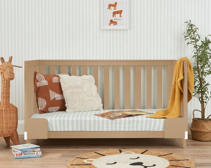 Tutti Bambini Hygge Cot Bed 2 Piece Room Set - White/Light Oak