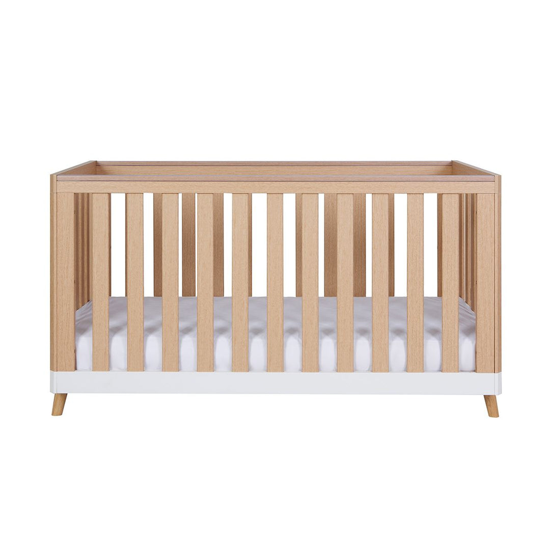 Tutti Bambini Hygge Cot Bed 2 Piece Room Set - White/Light Oak