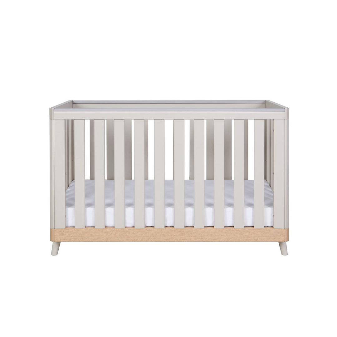 Tutti Bambini Hygge Mini Cot Bed 2 Piece Room Set - Light Oak/White Sand