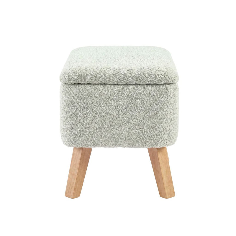 Bebe & Beyond Soother Nursing Chair + Stool – Boucle Collection Sage