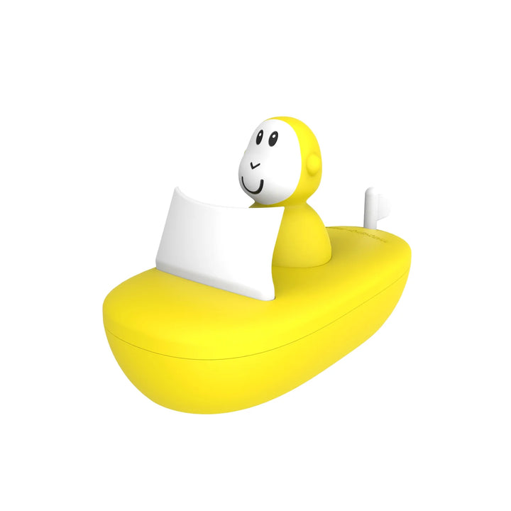 Matchstick Monkey Bathtime Boat Set - Yellow