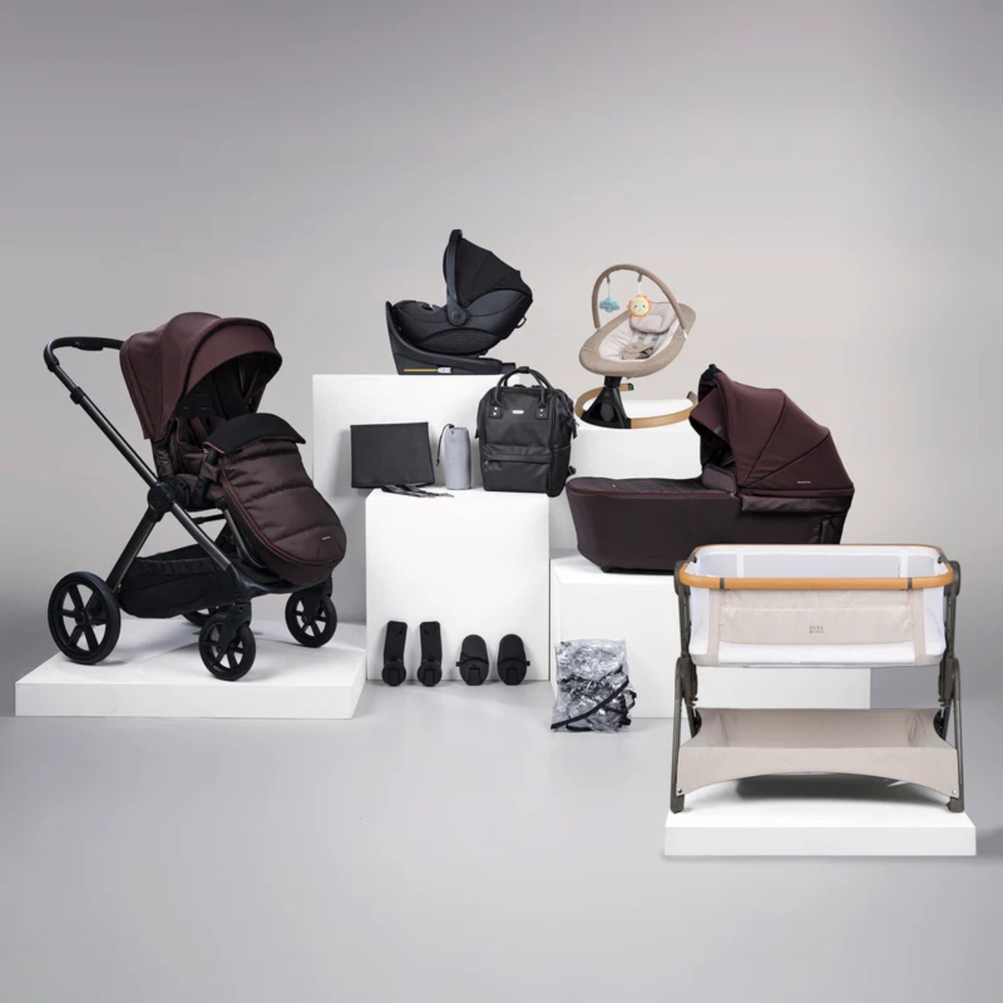Bababing Raffi MKII 18 Piece Travel System, Home & Feeding Bundle - Heritage