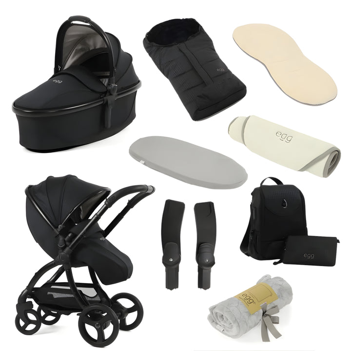 egg3 Snuggle 9 Piece Bundle - Houndstooth Black