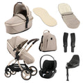 egg3 Luxury Cloud T i-Size Travel System Bundle - Feather