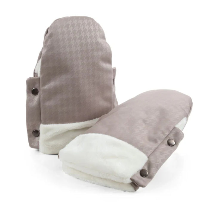 egg3 Handmuffs - Houndstooth Almond