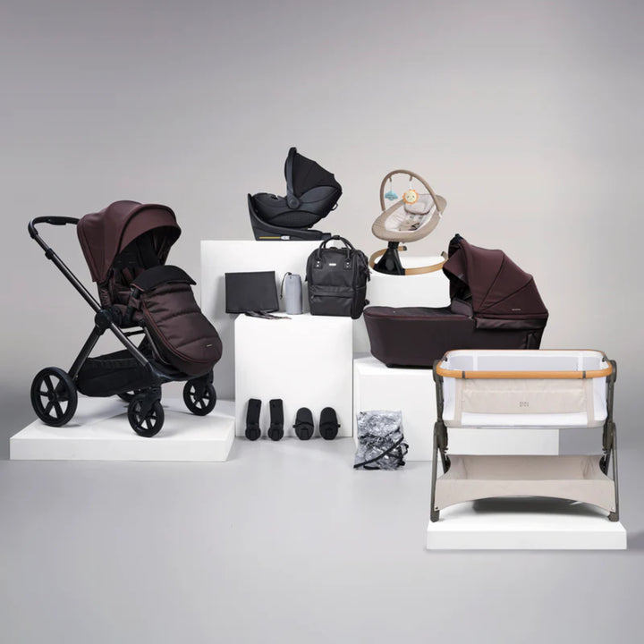 Bababing Raffi MKII 16 Piece Travel System and Home Bundle Inc 360 Car Seat + Isofix Base - Heritage + FREE Auto Fold Stroller