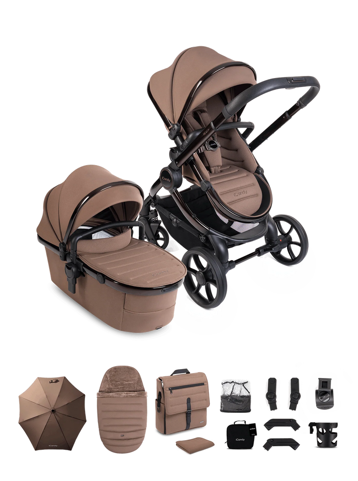 iCandy Peach 8 Editions Collection Complete Pushchair, Carrycot + Accessories Bundle - Coco