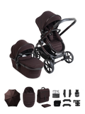 iCandy Peach 8 Editions Collection Complete Pushchair, Carrycot + Accessories Bundle - Coffee Bean